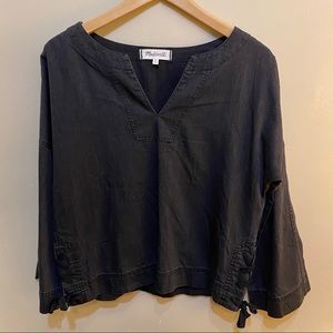 Madewell black tunic top sz XS